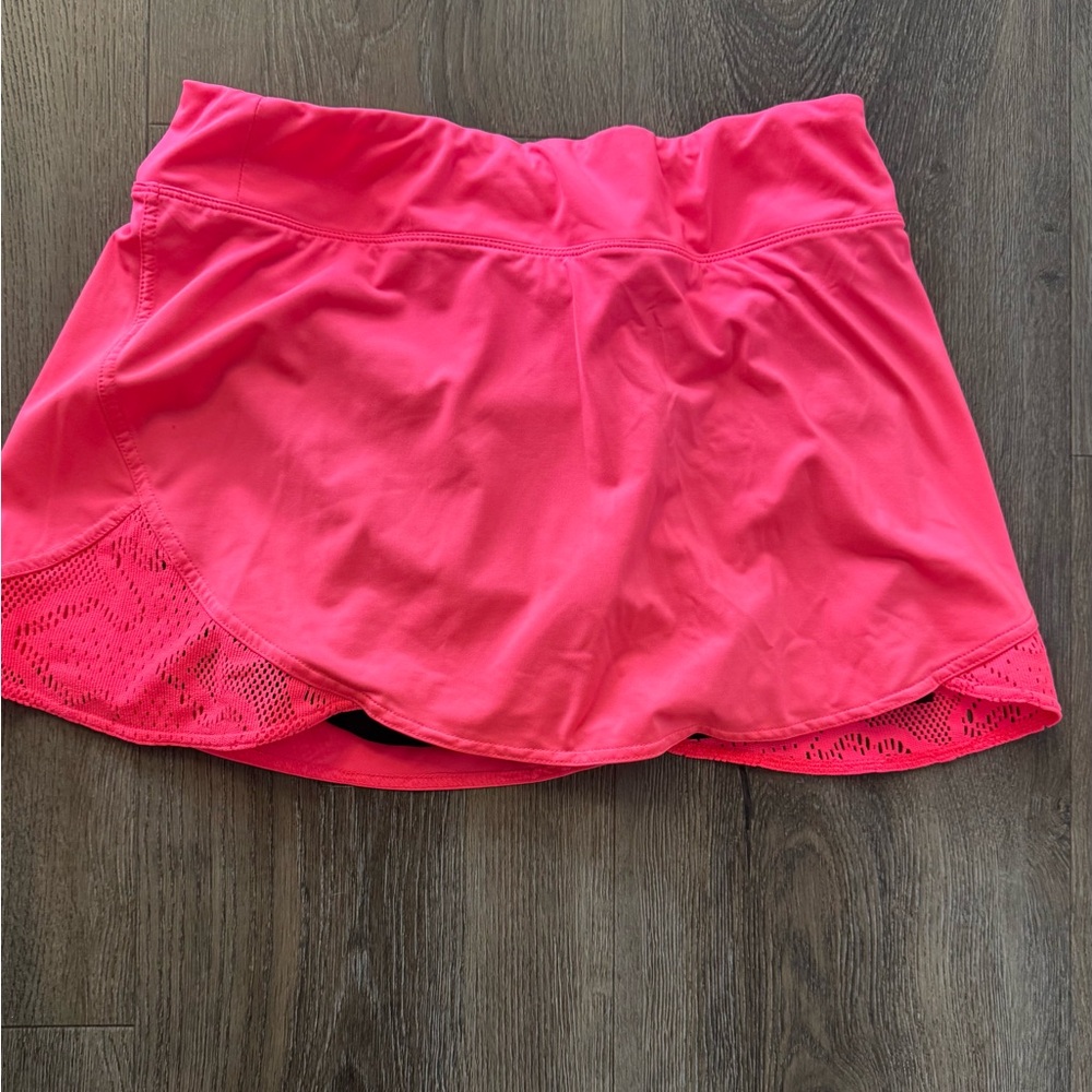 Women's Pink Athletic Tennis Skirt